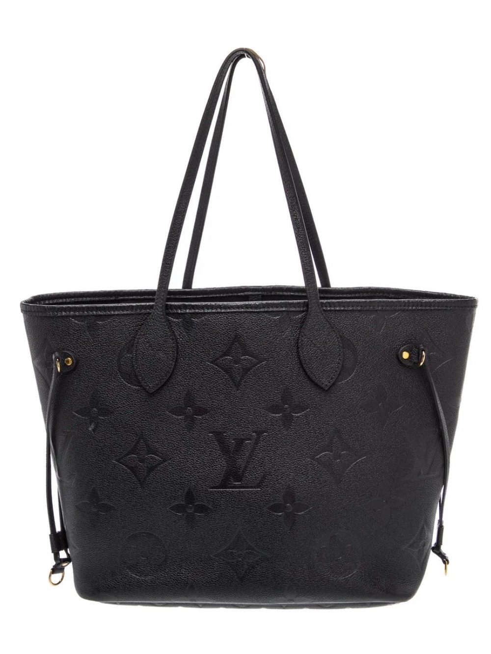 Louis Vuitton Black empriente neverfull mm